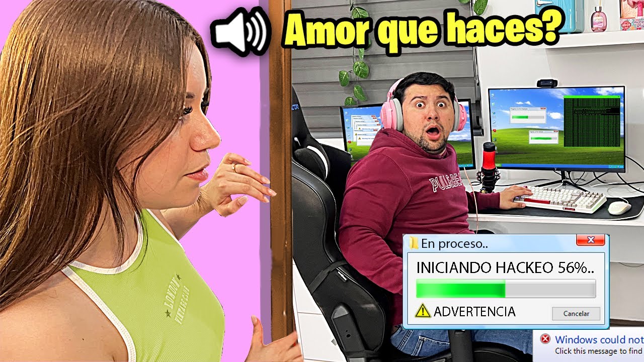 ENTRÉ a la PC de mi NOVIA a ESCONDIDAS y me DESCUBRIÓ..😭  *Le HACKEÉ SUS ARCHIVOS* ⚠️