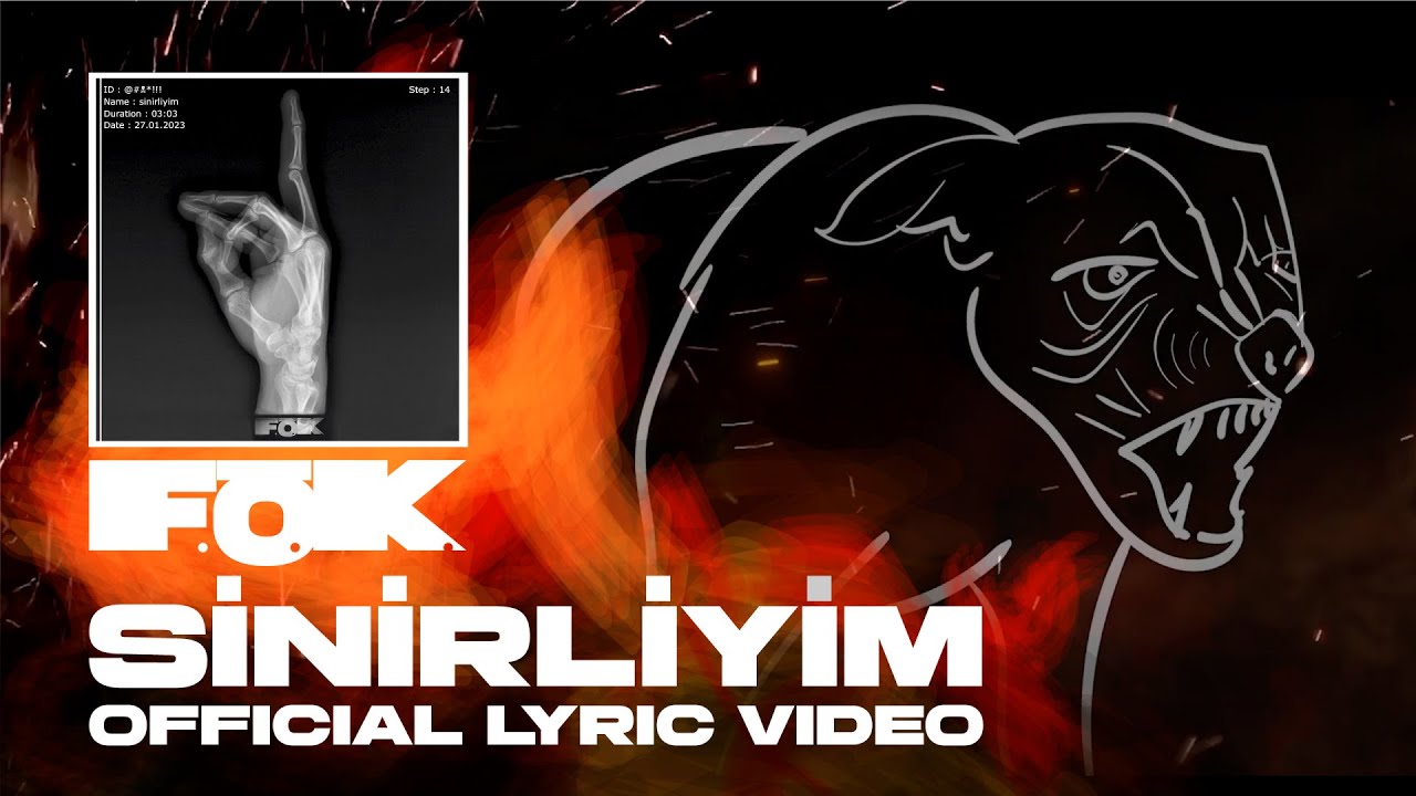 F.Ö.K. - Sinirliyim (Official Lyric Video)