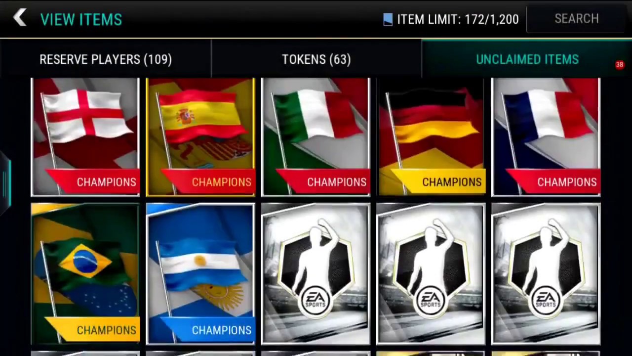 Opening All National Champions Pack-Fifa Mobile x1 Elite