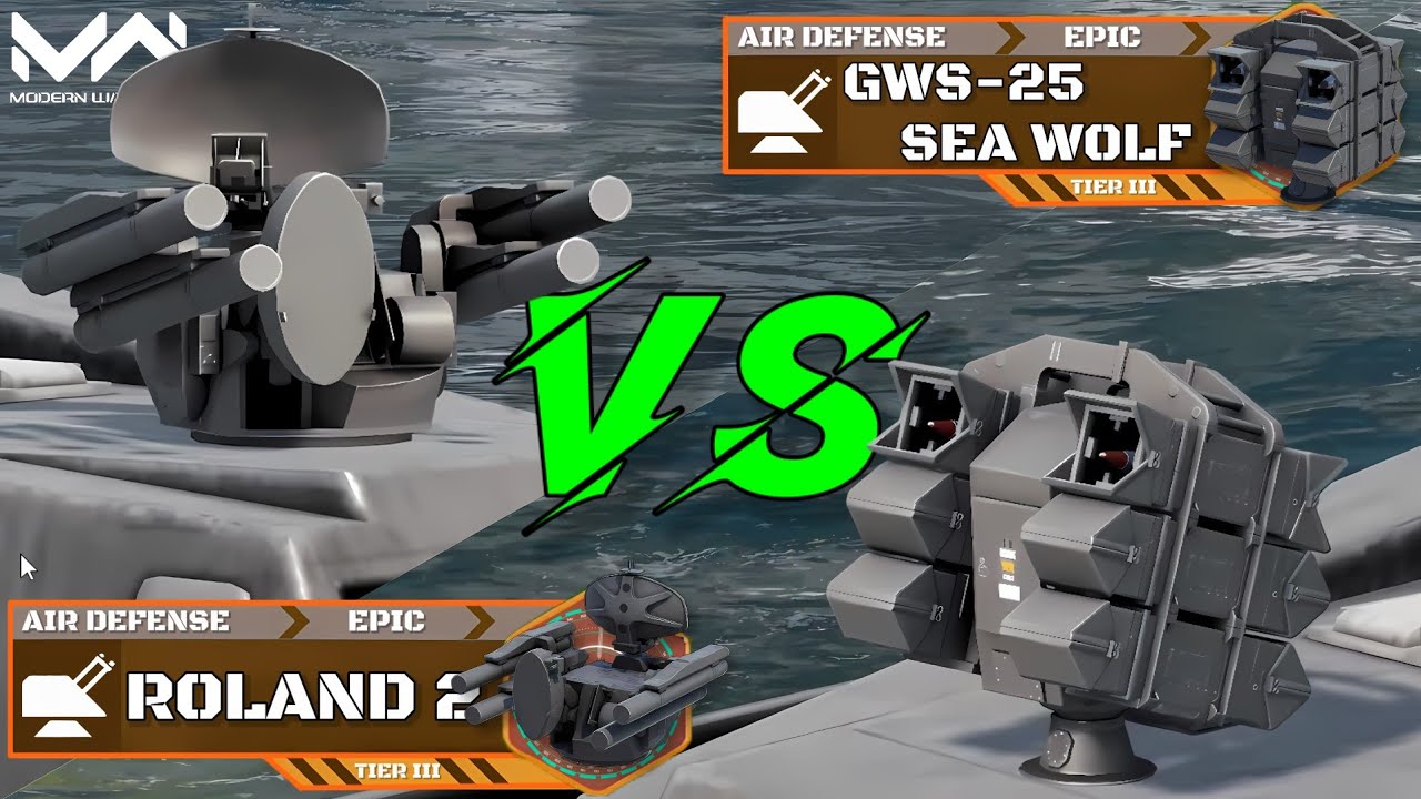 Roland 2 VS GWS-25 Sea Wolf | Epic Air Defense Comparison | Modern Warships