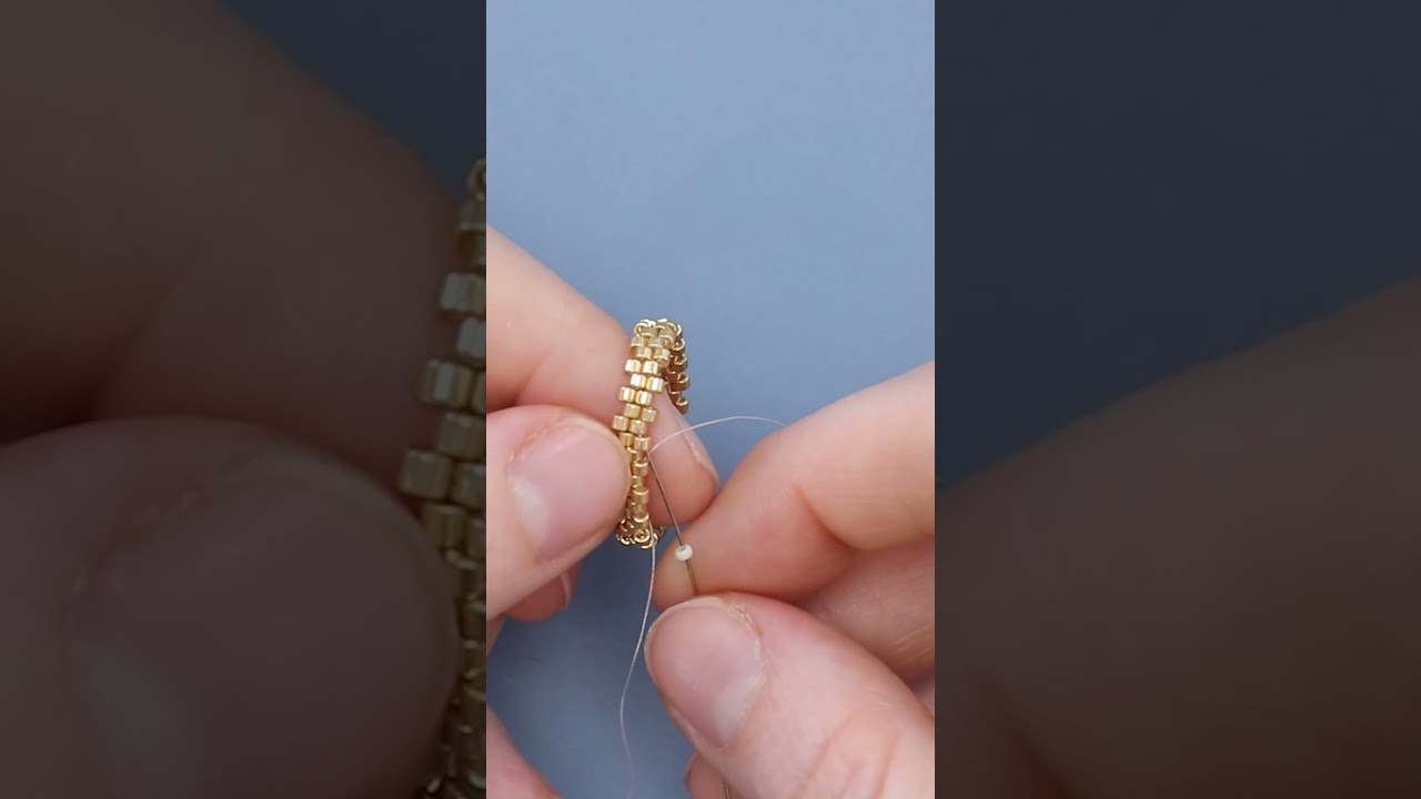 Sertir un cabochon en tissage, c'est facile !