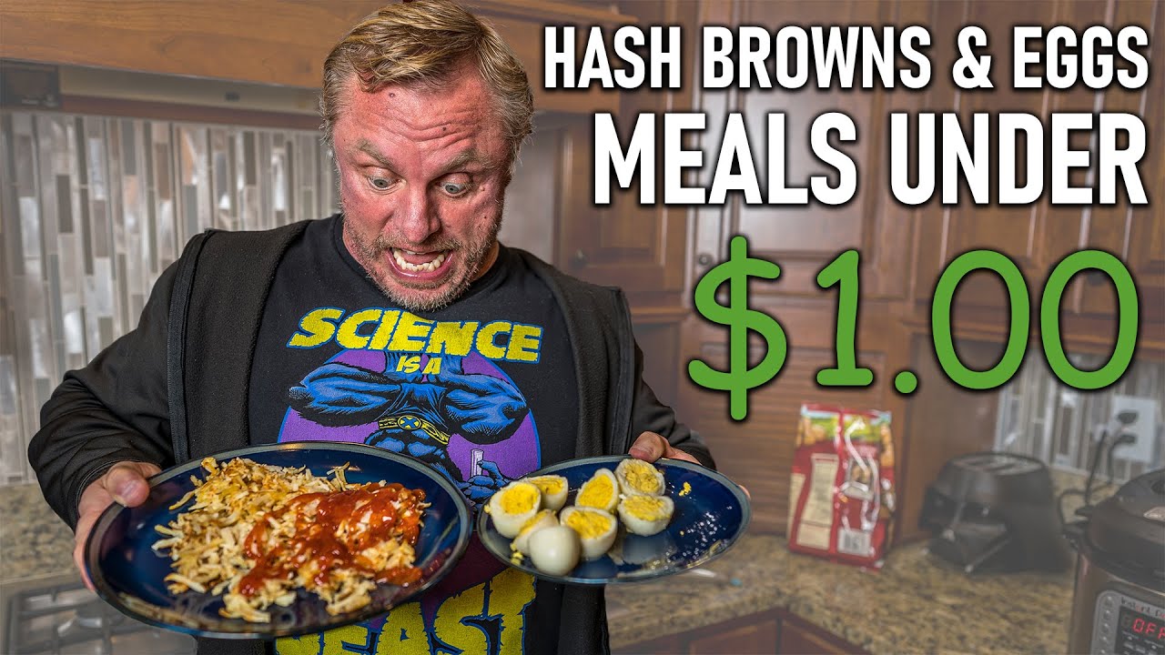 Bodybuilding Meals Under $1 | Instant Pot Hash Browns & Hard Boiled Eggs