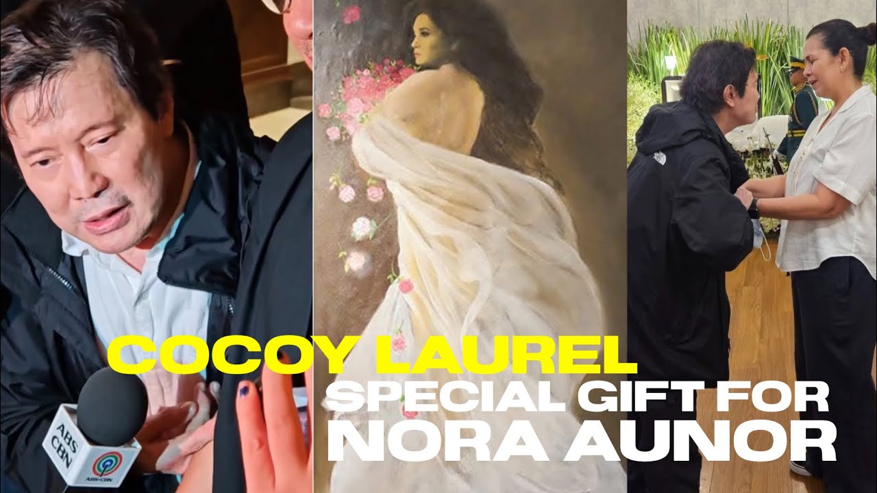 PASILIP SA PAINTING NA NIREGALO NI COCOY LAUREL PARA KAY NORA AUNOR