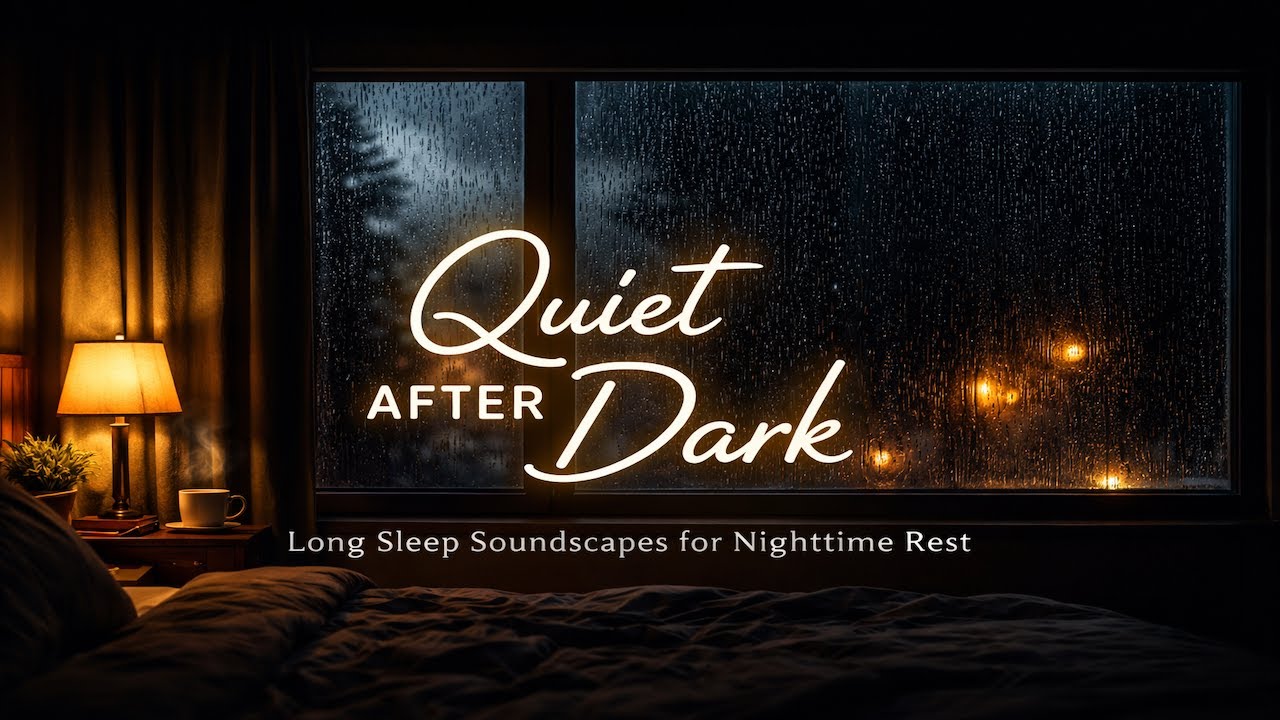 12 Hours of Rain on a Dark Window – Deep Sleep Ambience
