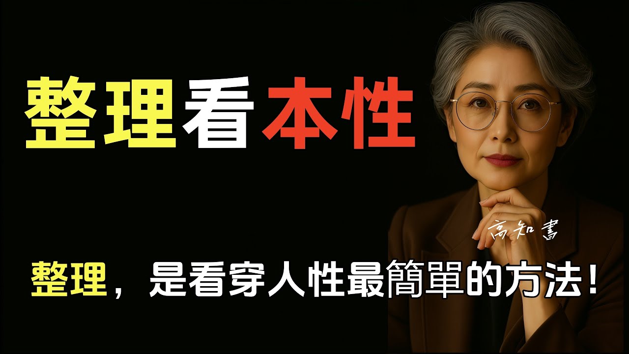 從整理習慣，就能識破一個人的本質！ |人性洞察 |人際關係 |高情商溝通 |識人技巧 |整理習慣