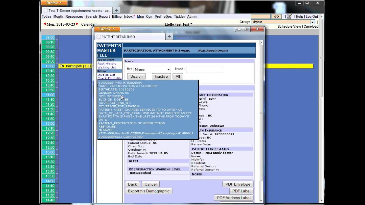 RECEPTIONIST LESSON 1: Add Appointment