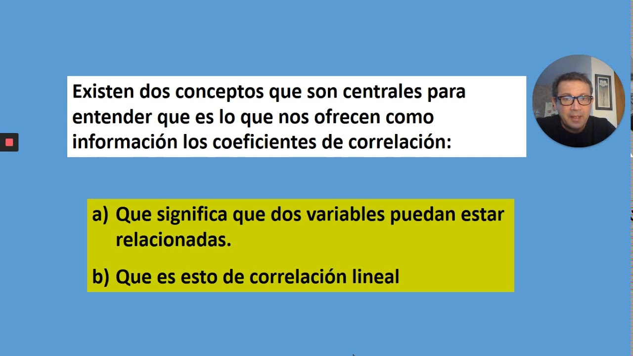 Unidad 7 Parte 2a Coeficientes de correlación