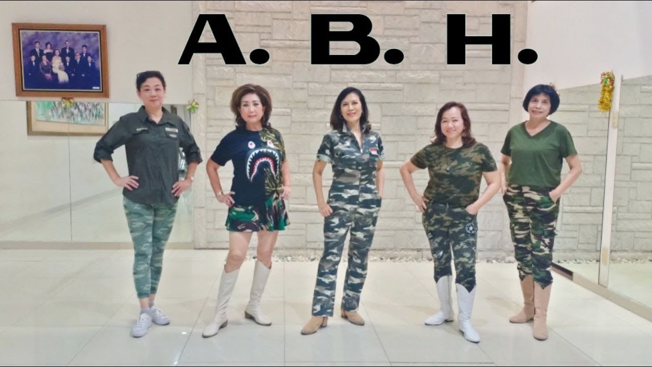 Линейный танец А. Б. Х. (демонстрация и счет)