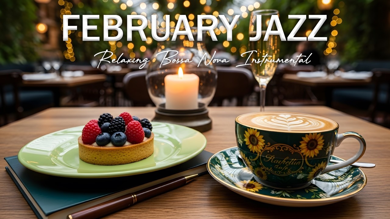 Cozy February Jazz Cafe ❄️ ☕ Smooth Bossa Nova 🎷 for Relaxation 🌙 & Focus 🎯