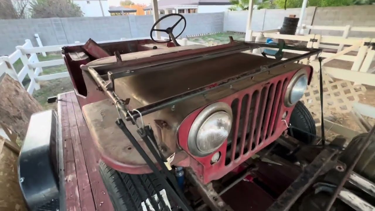 The “Newest” Flat Fender to the neighborhood. A SUPER CLEAN 1947 Willys CJ2A.
