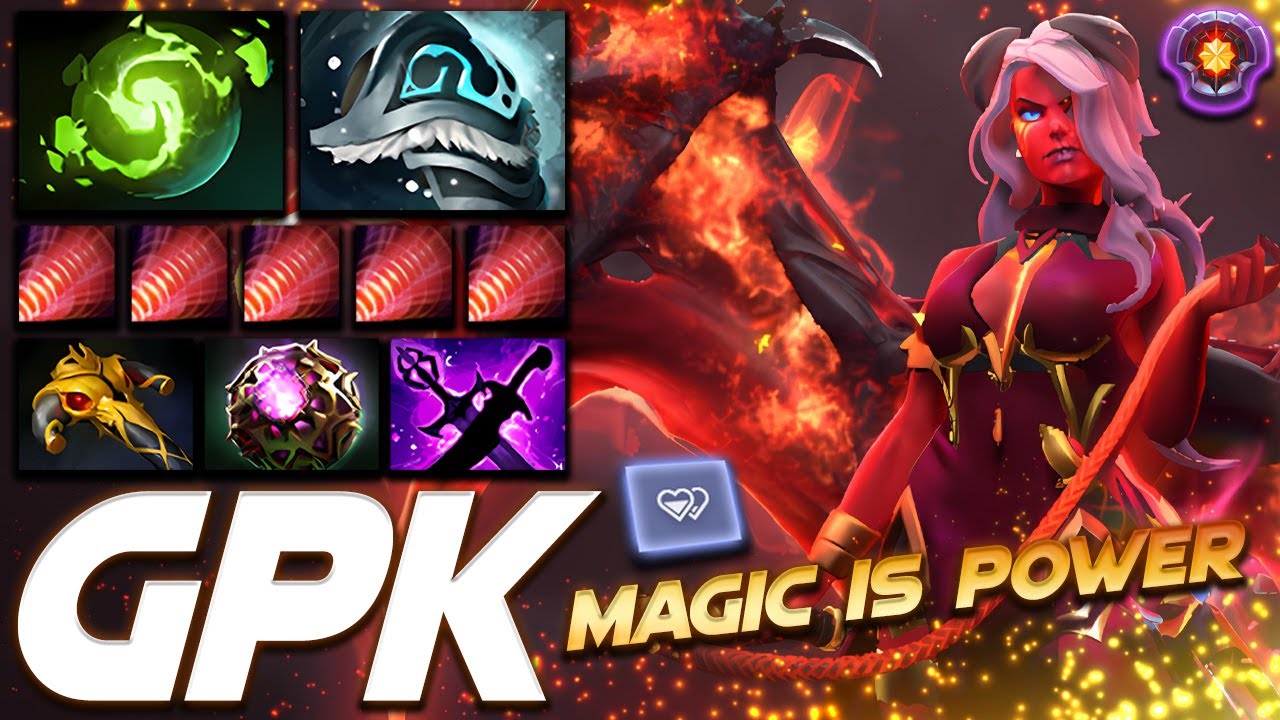 GPK Queen of Pain Magic is Power - Dota 2 Pro Gameplay [Watch & Learn]