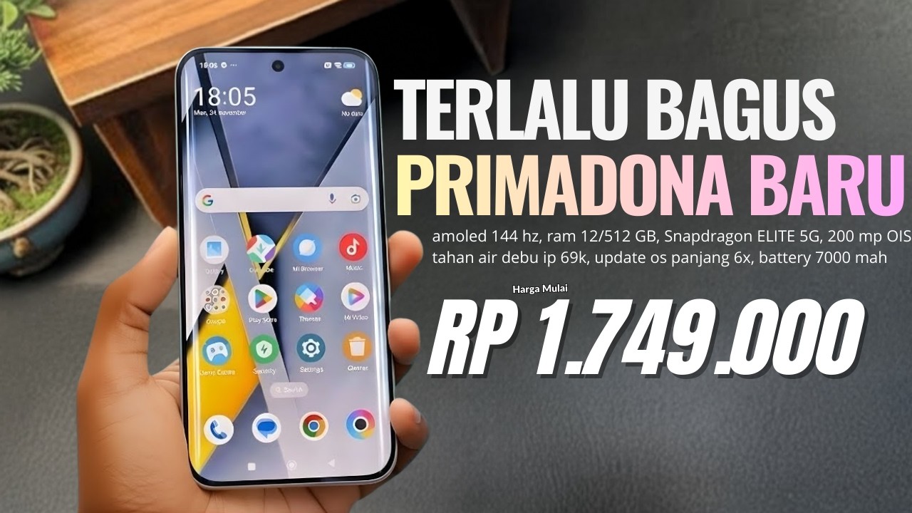BARU RILIS AUTO LUDES‼️RAM 12/512GB, 7000mAh, 200 MP OIS - HP TERBARU PALING LARIS FEBRUARI 2026