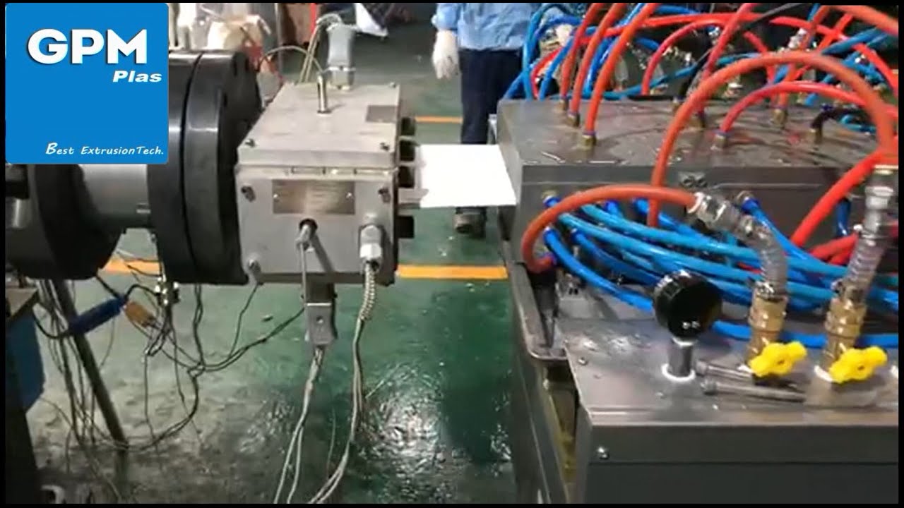 PVC wall panel manufacturing process;PVC Panel machine;pvc ceiling production line（In Russia）