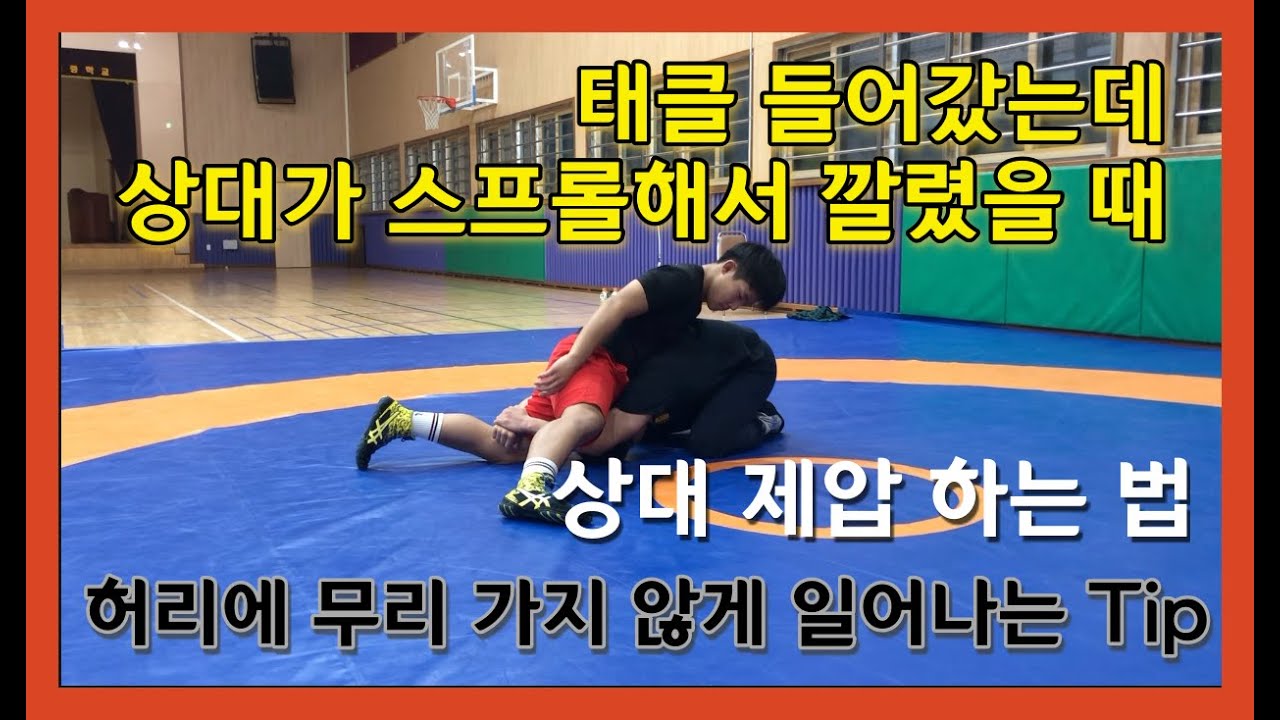[ 디테일 레슬링 강의 ] 인사이드 싱글렉 3편 - 상대가 스프롤해서 깔렸을 때 상대 제압법