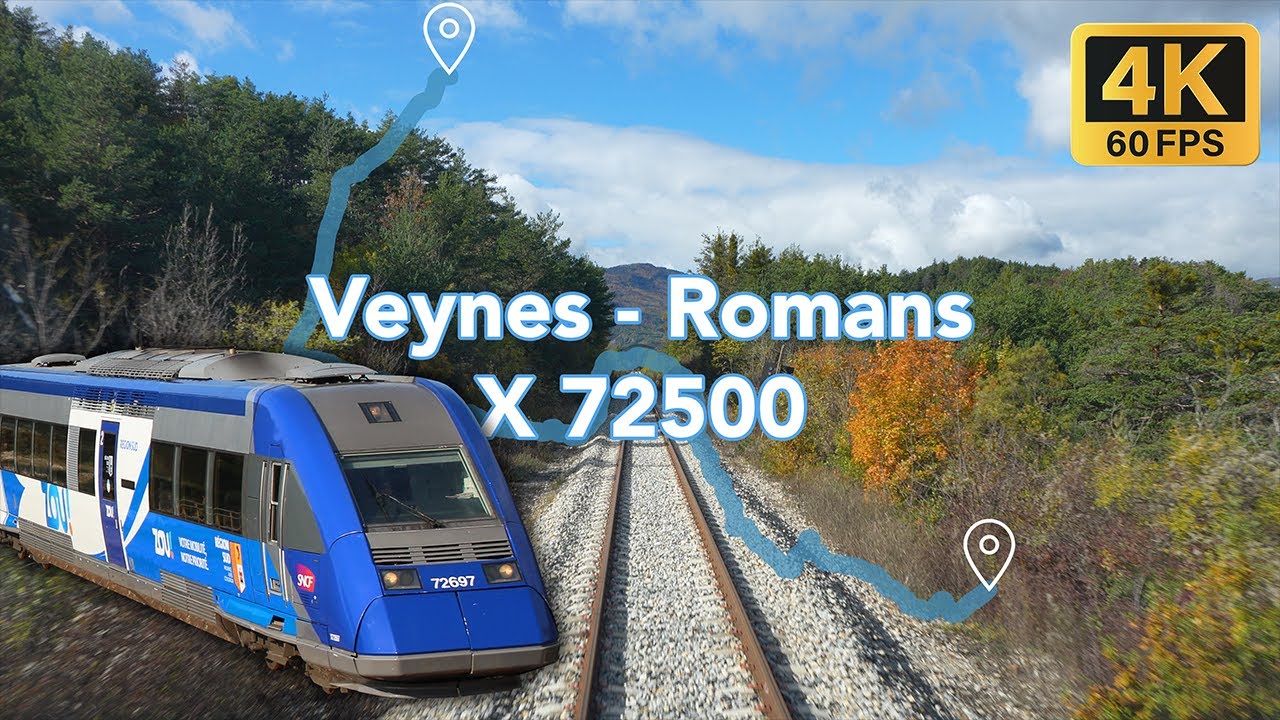 Cabride de Veynes-Dévoluy à Romans-Bourg de Péage en cabine d'un X72500