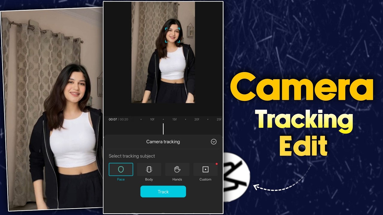Capcut App Camera Tracking Video Editing | Capcut App Main Camera Tracking Vidoe Kaise Banaye