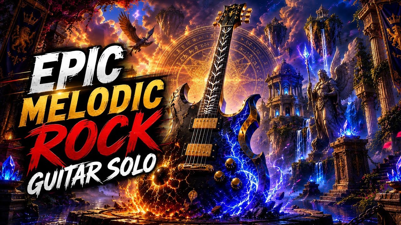 Epic Melodic Rock Guitar Solo for Driving, Relax, Deep Focus, Work, Study 🎸