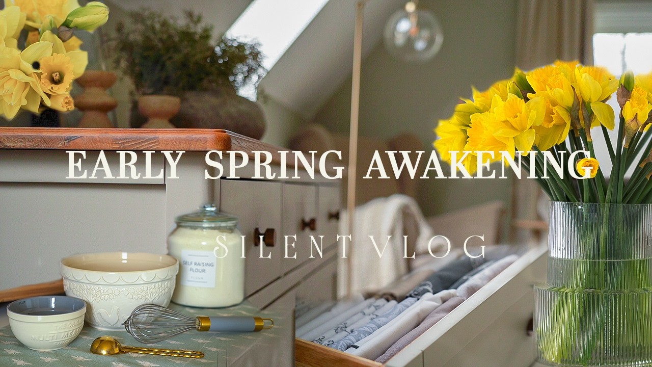 Early Spring Awakening ~ American Pancakes for Breakfast ~  Bedroom Organizing