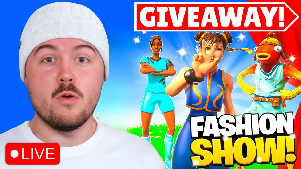 🔴*LIVE* FORTNITE GIVEAWAYS! | Fortnite CUSTOMS with SUBS! (Fashion Show, Hide & Seek)