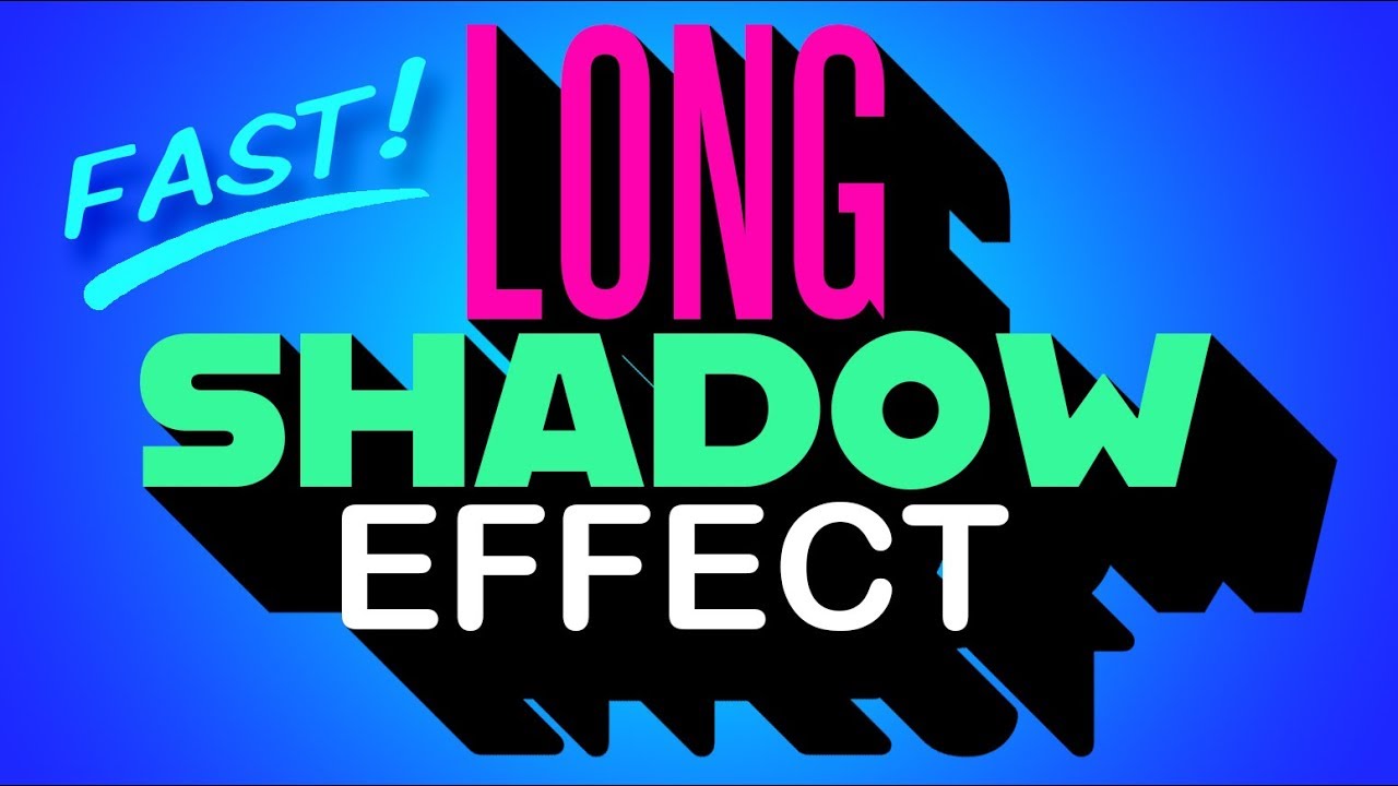 Photoshop QUICK Tip:  Easiest Way to Create Long, Solid, Drop Shadows!