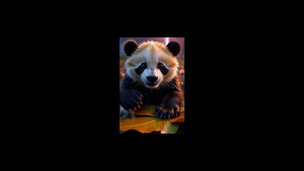 Panda Cub Survives Fierce Storm! ⛈️🐼 