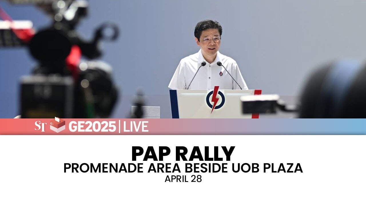 [LIVE] PAP lunchtime Fullerton rally at UOB Plaza | Jalan Besar GRC | April 28 | GE2025