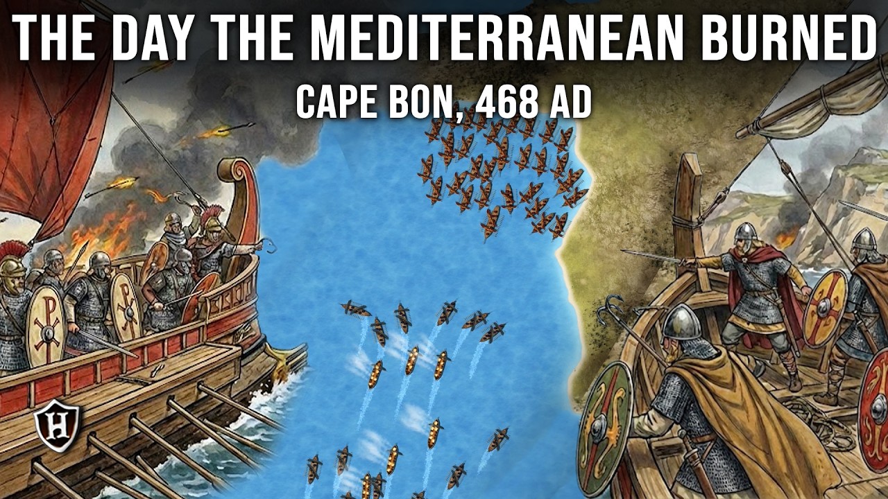 Gaiseric: The Pirate King Who Broke the Roman Empire - Battle of Cape Bon, 468