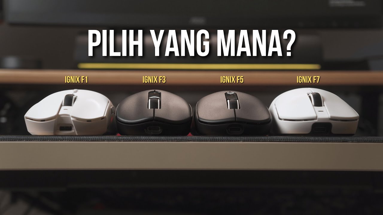 Pilihan Mouse Gaming Budget TERBAIK, Tinggal Pilih Shape. (Vortexseries IGNIX F1, F3, F5 & F7)