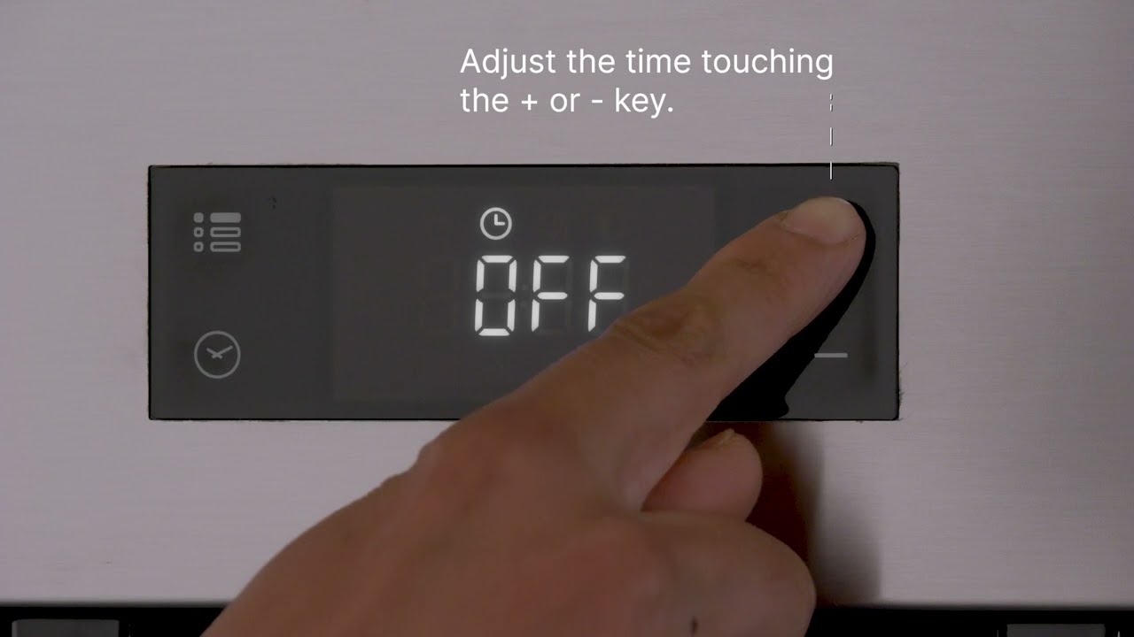 Tutorial | How to set the clock - Touch control panel of Electric Ovens