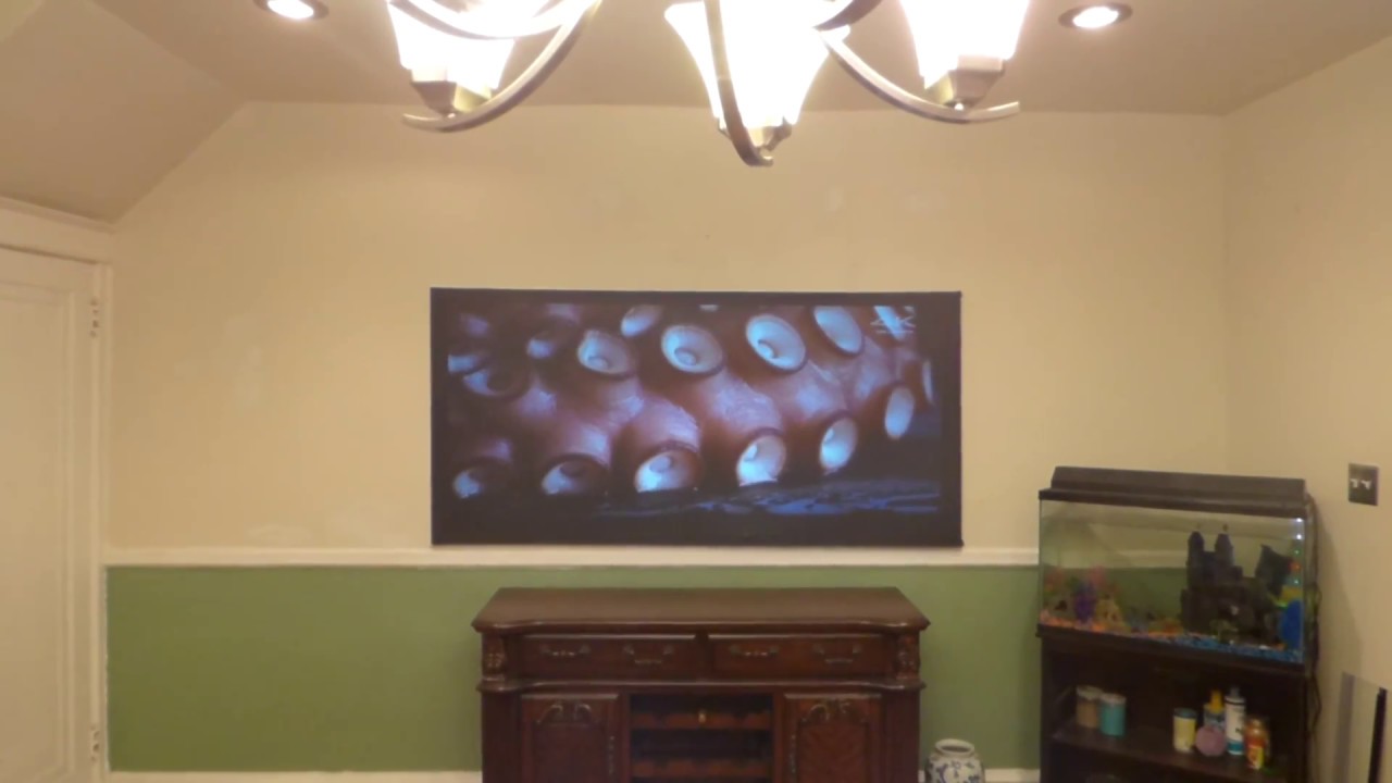 THE BEST BLACK PROJECTION SCREEN PAINT ON THE MARKET NEW LUMINOUS ALR ECLIPSE CINEMA 10/05/18