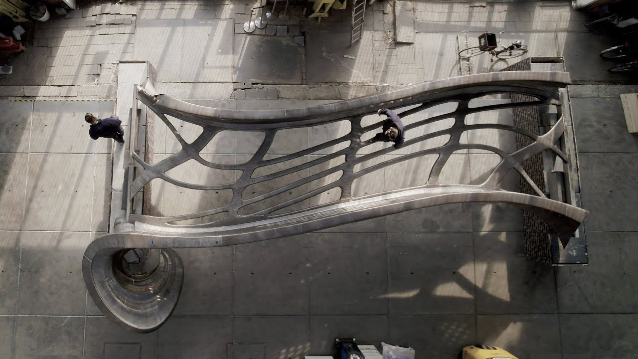 MX3D completes span of robot-made 3D printed smart bridge
