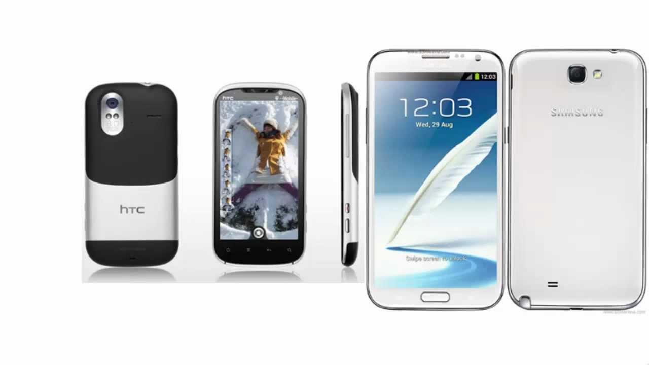 HTC Amaze 4G and Samsung Galaxy Note II N7100, all specs