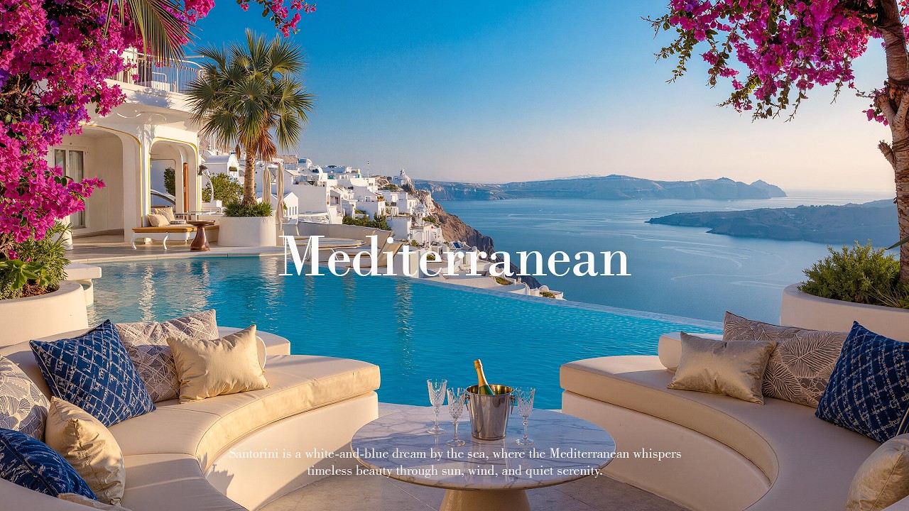 🌊🎶 Mediterranean Dreams | Relaxing Music & Greek Coast Views 🇬🇷✨