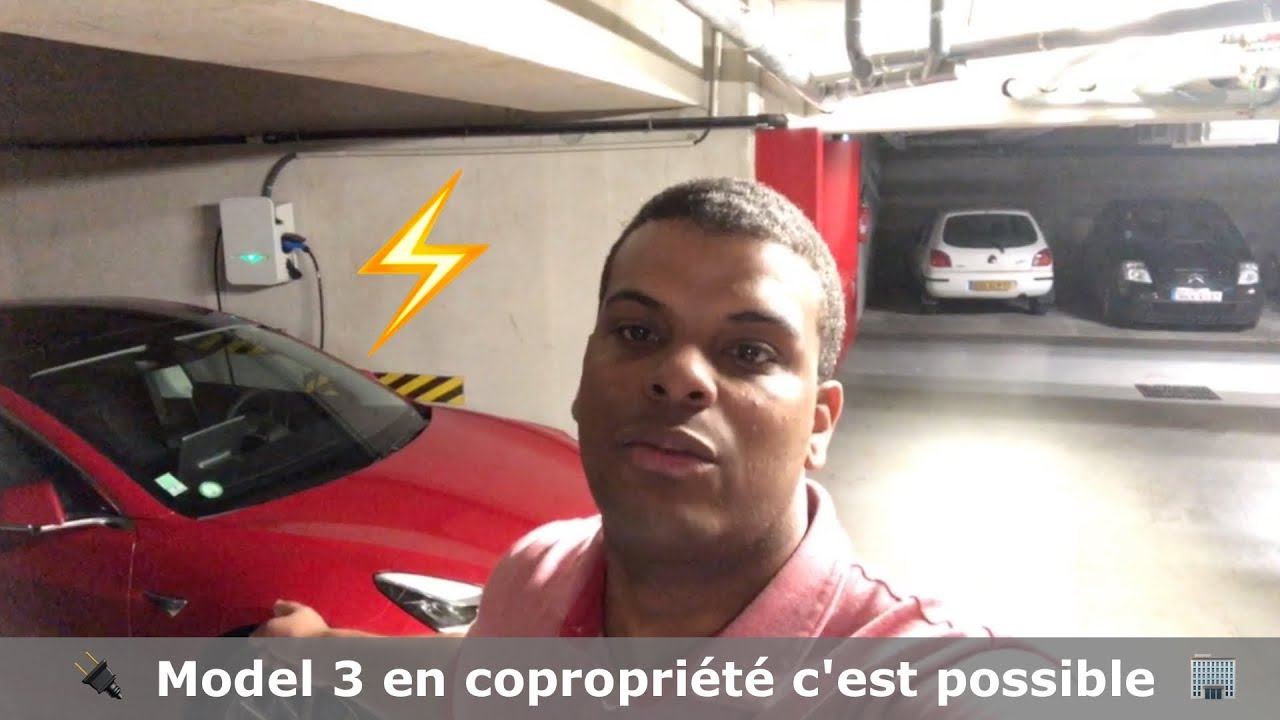 Recharge Tesla Model 3 en copropriété