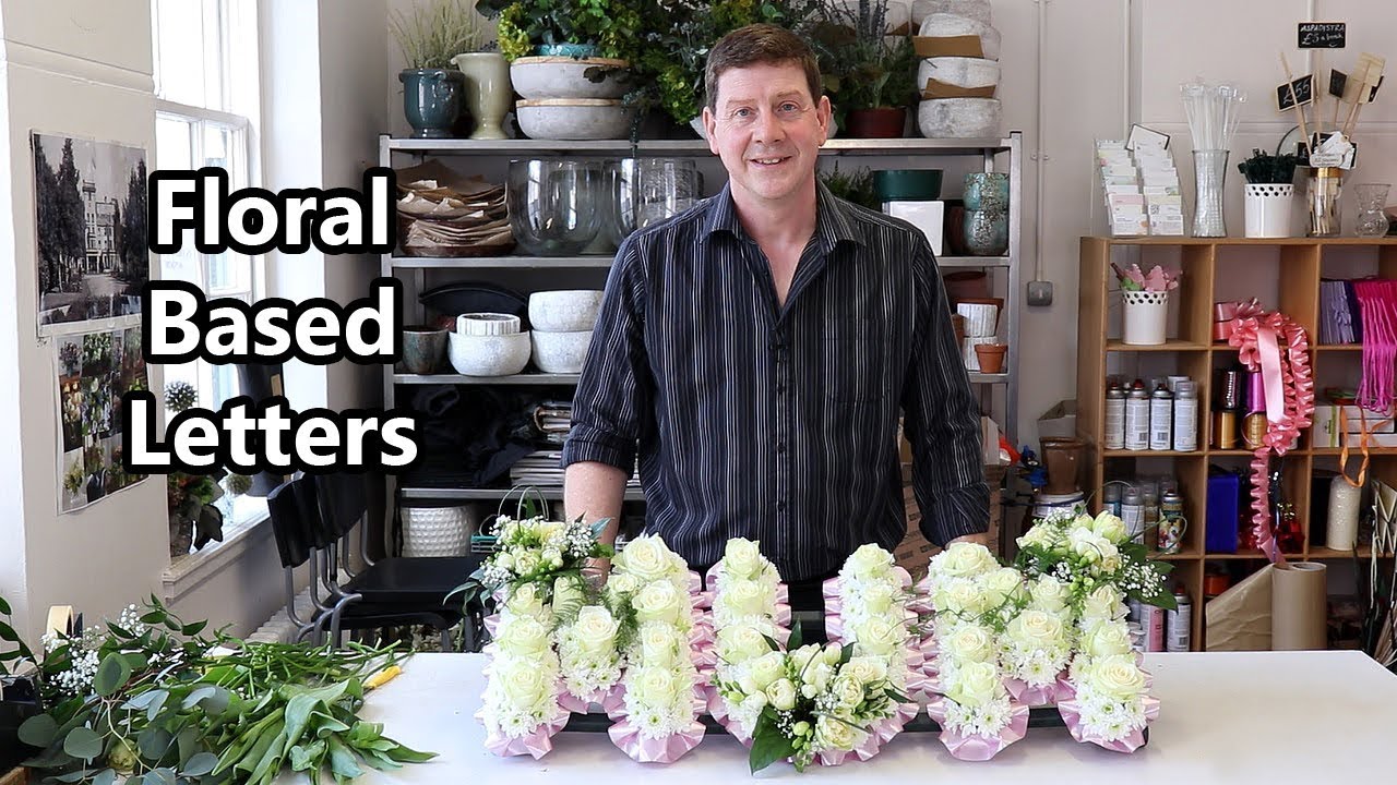 How To Make Floral Letters Featuring Roses Freesia And Tulips