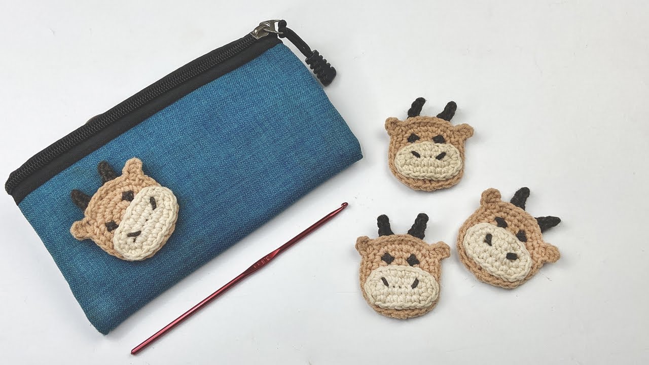Easy Crochet Calf Face Tutorial | Crochet Baby Cow DIY