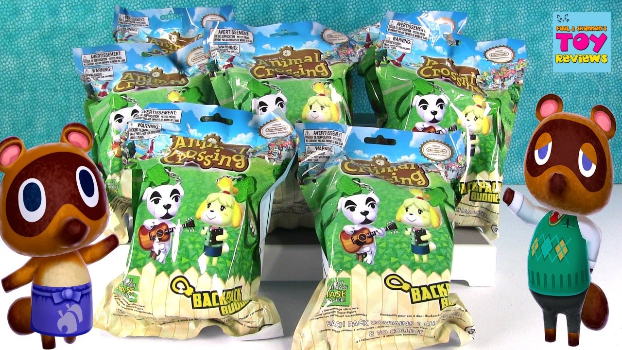 Animal Crossing Nintendo Backpack Buddies Blind Bag Opening | PSToyReviews