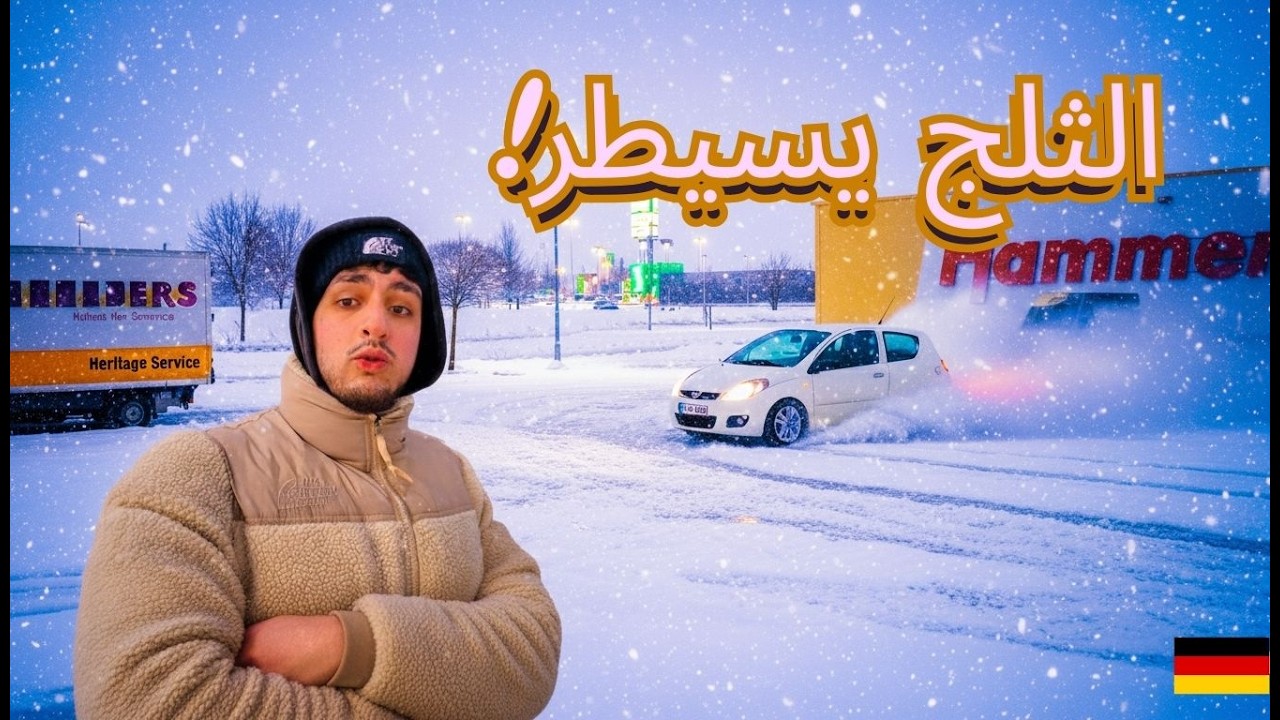 درفت على الثلج في ألمانيا!