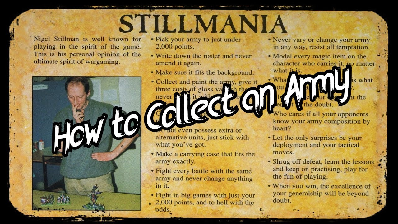How to Collect an Army (Stillmania)