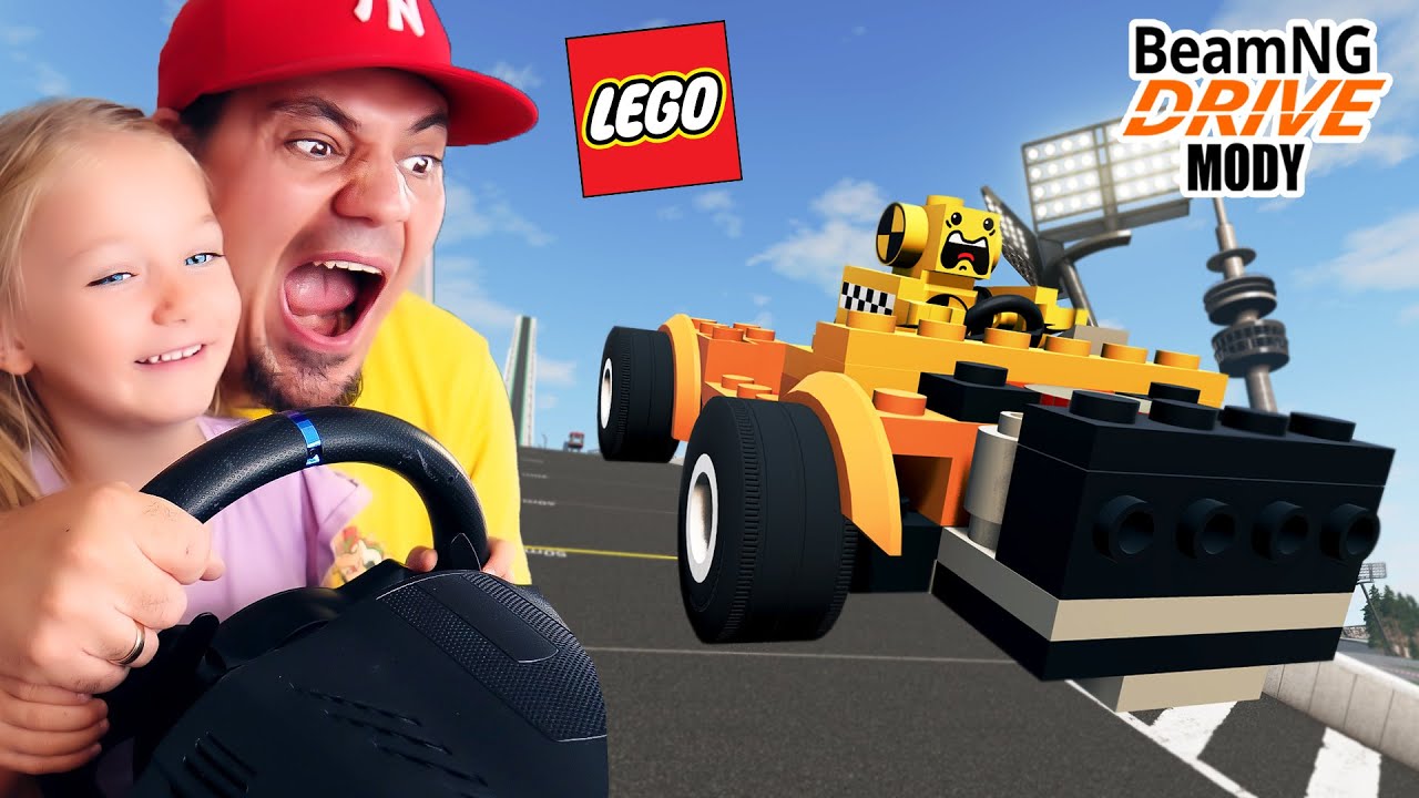 🏎️ LEGO vs XXXXXL SKOCZNIA MAŁYSZA (nowa mapa) | Beam.NG Mody