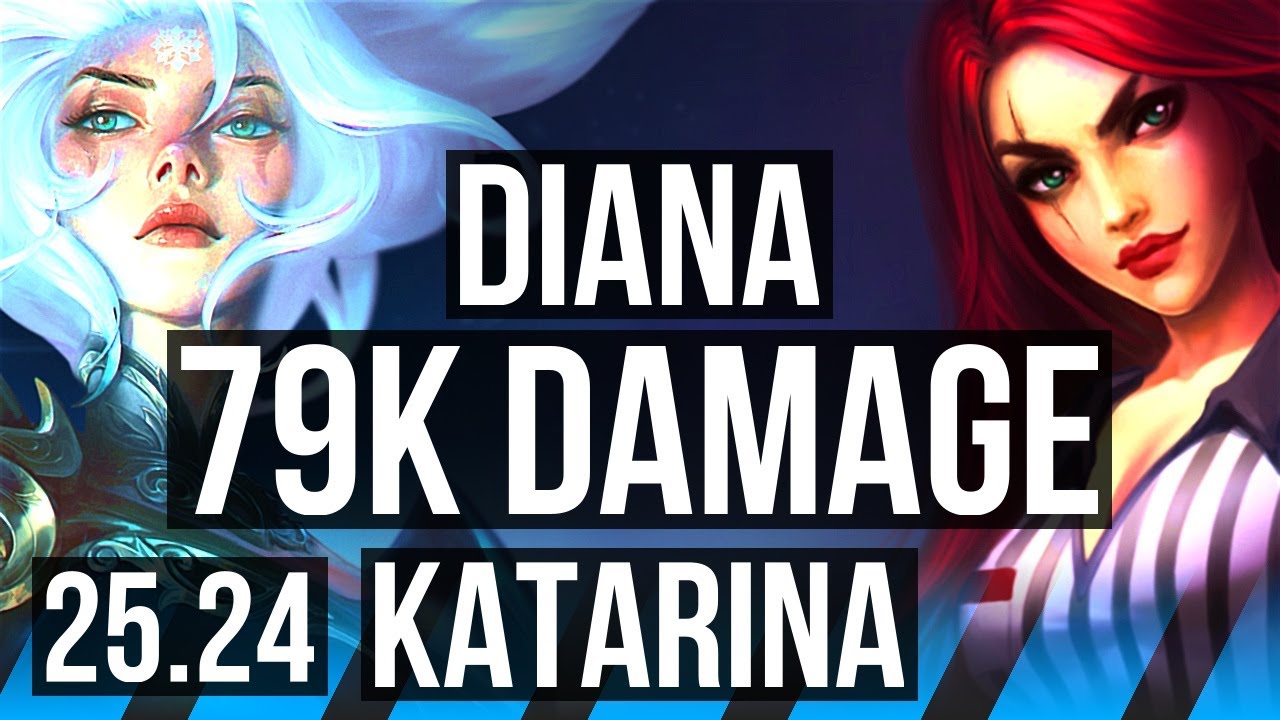DIANA vs KATARINA (MID) | 79K damage | EUW Master | 25.24