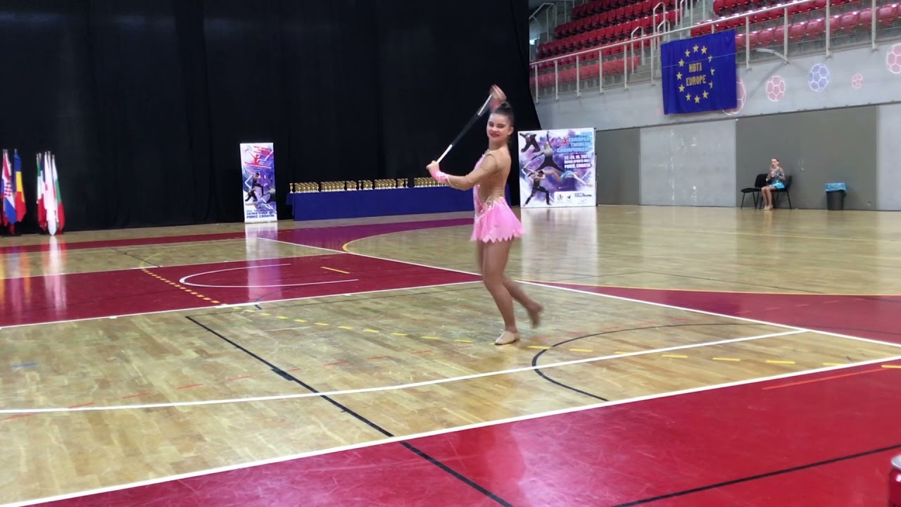 NBTA Europe Twirling Championships 2021 - Porec - SUPER X STRUTTING Junior -Colombet Charlyne-France