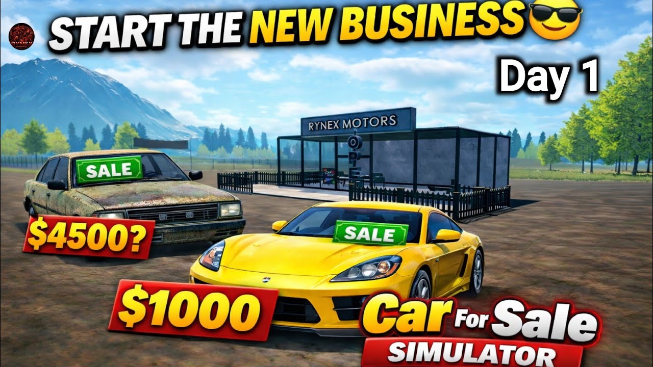 Start The New Business😎| car for sale simulator #1