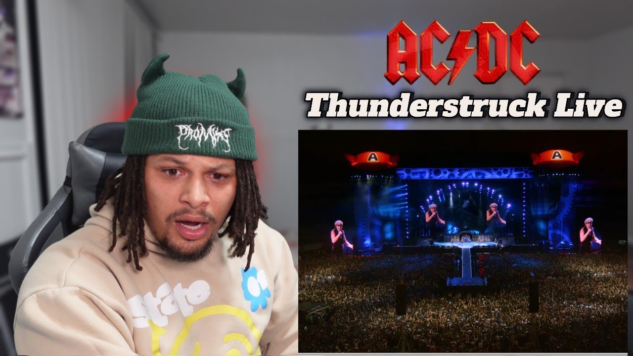 Я отреагировал на AC/DC - Thunderstruck (концерт в River Plate) и мне очень понравилось!!