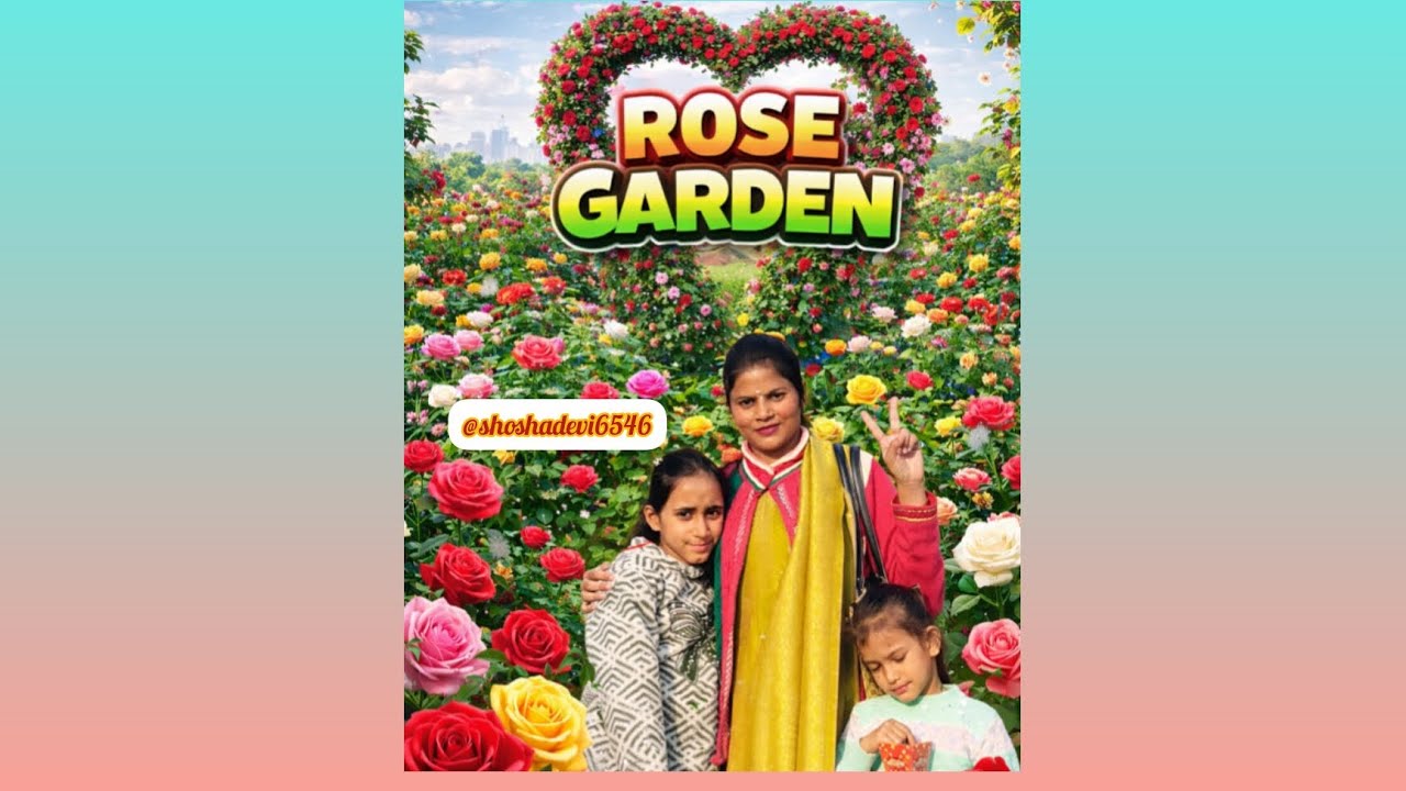 🌹 Rose Garden Ka Khoobsurat Safar | Family Day Out Vlog