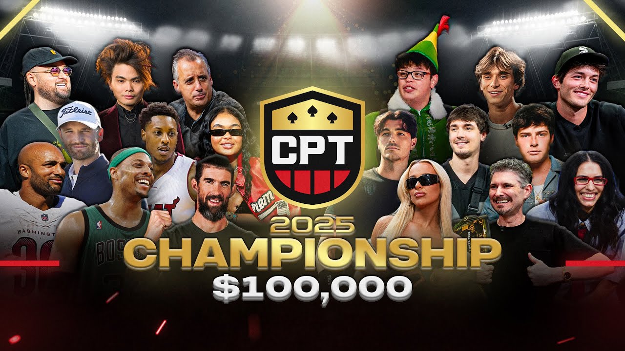 MICHAEL PHELPS, SKETCH, IMPRACTICAL JOKERS, & 50 CELEBS PLAY POKER FOR $100,000 | CPT Championship