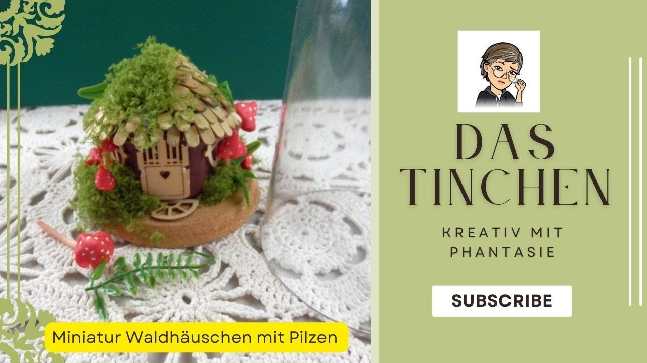 Miniatur Waldhäuschen unter der Haube 😃😃😃