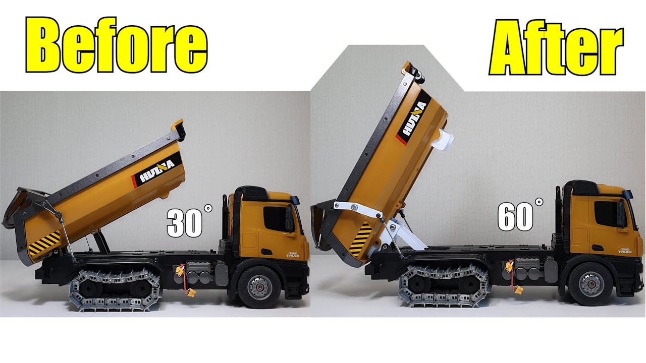 HUINA 1573 DUMP TRUCK Модернизация Угол отвала