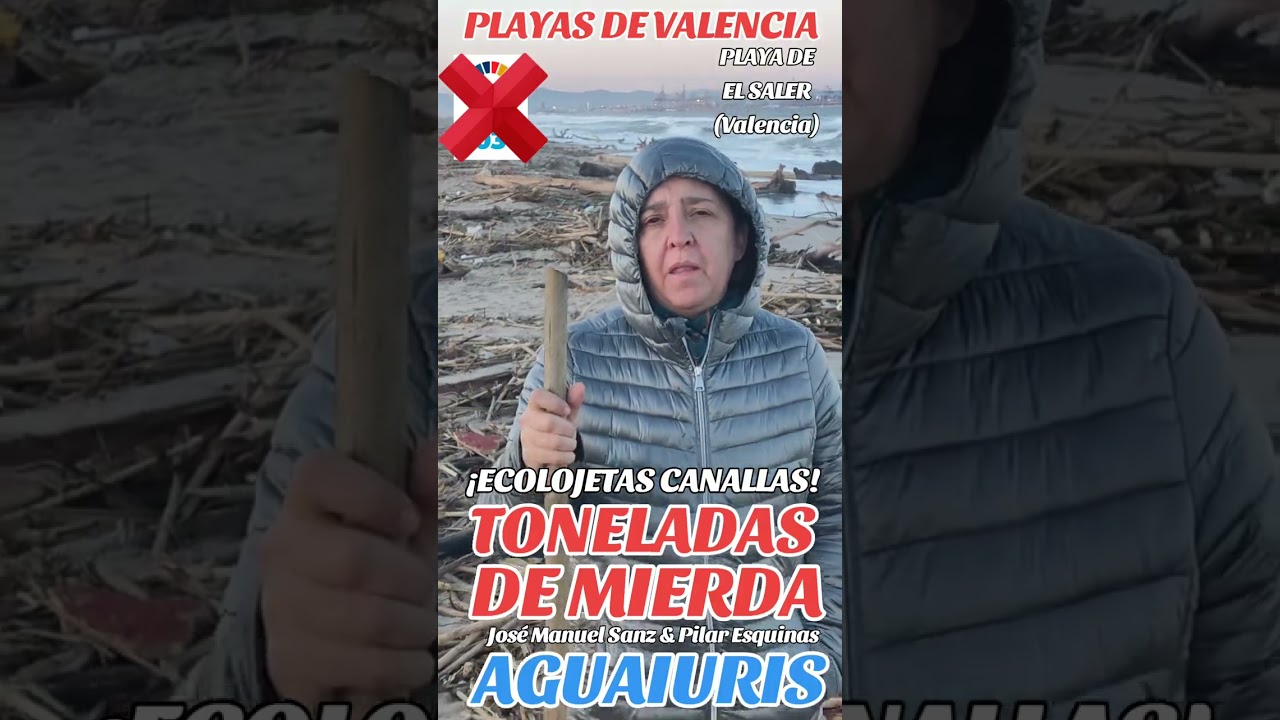 😰💩☠️TONELADAS DE MIERDA COLAPSAN LAS PLAYAS DE VALENCIA, ESPERANDO UNA LIMPIEZA FARAÓNICA ☠️💩😰