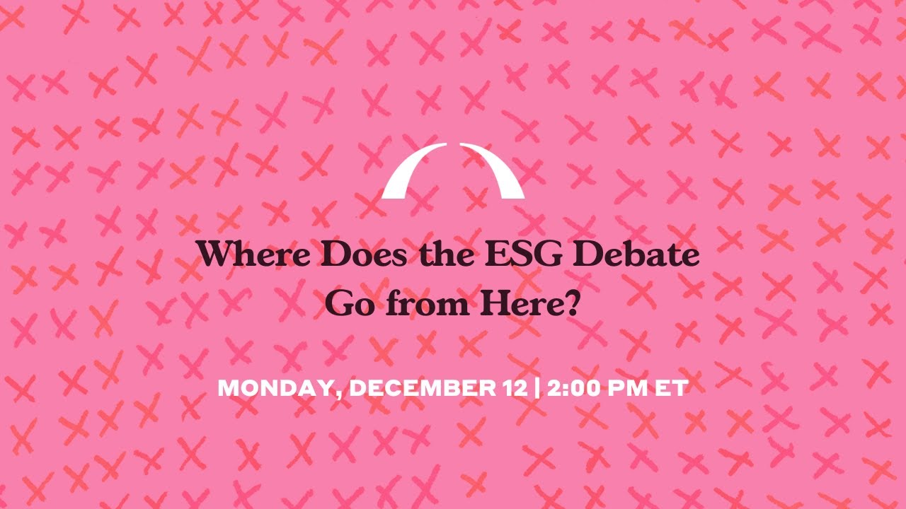 Dokąd zmierza debata na temat ESG?